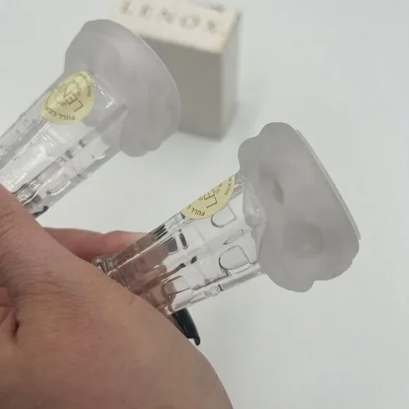 Lenox Crystal Lighthouse Salt and Pepper Shakers with Box - Picture 2 of 7